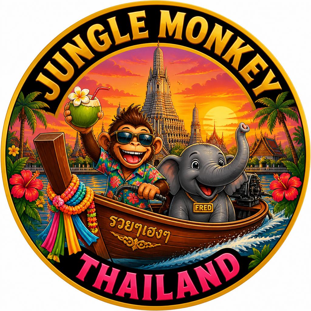 Jungle Monkey Thailand tee design