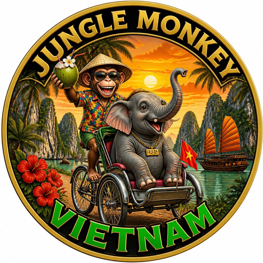 Jungle Monkey Vietnam tee design